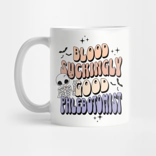 Phlebotomist Halloween Retro Style Mug